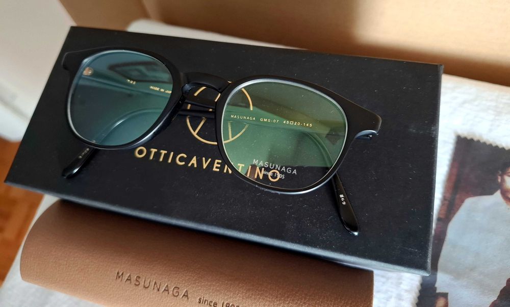 MASUNAGA GMS-07, cor Black Matte (#69) - Armação NOVA - Made in Japan