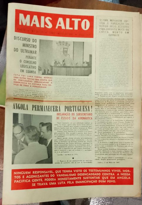 Jornal Mais Alto - Abril/Maio 1961