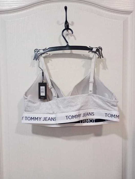 Biustonosz jasny szary Tommy Jeans rozmiar XL