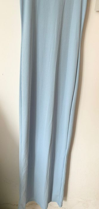 Vestido azul comprido
