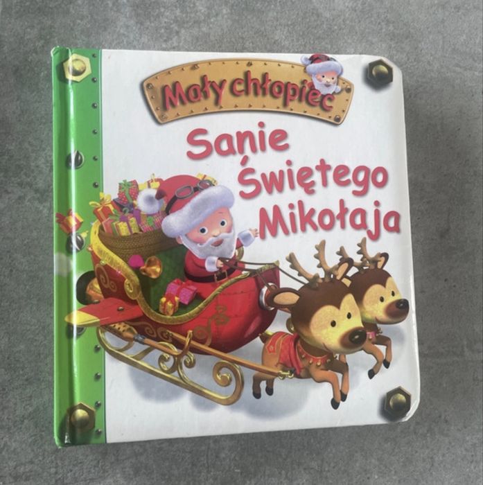 Książka Mały chłopiec „ Sanie Świętego Mikołaja”
