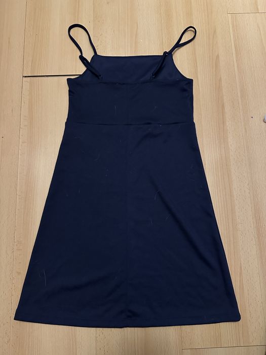 vestido azul curto-lefties
