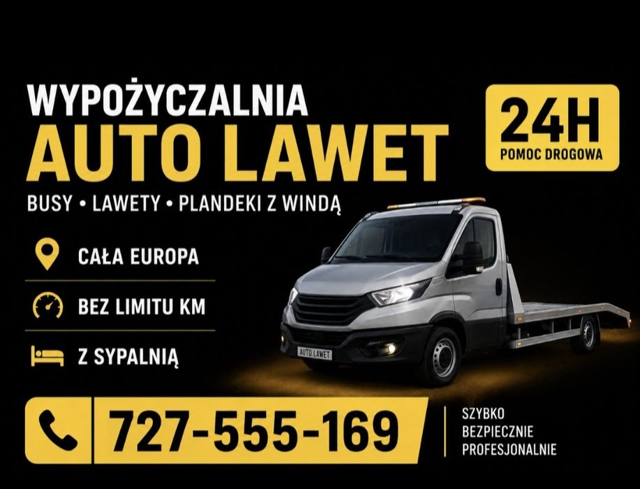 Wynajem autolawety   Slask BEZ KAUCJI ! Laweta wynajem