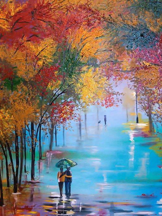 Óleo sobre tela, original, dimensões 100cmx80cm "Paixão pela Vida"