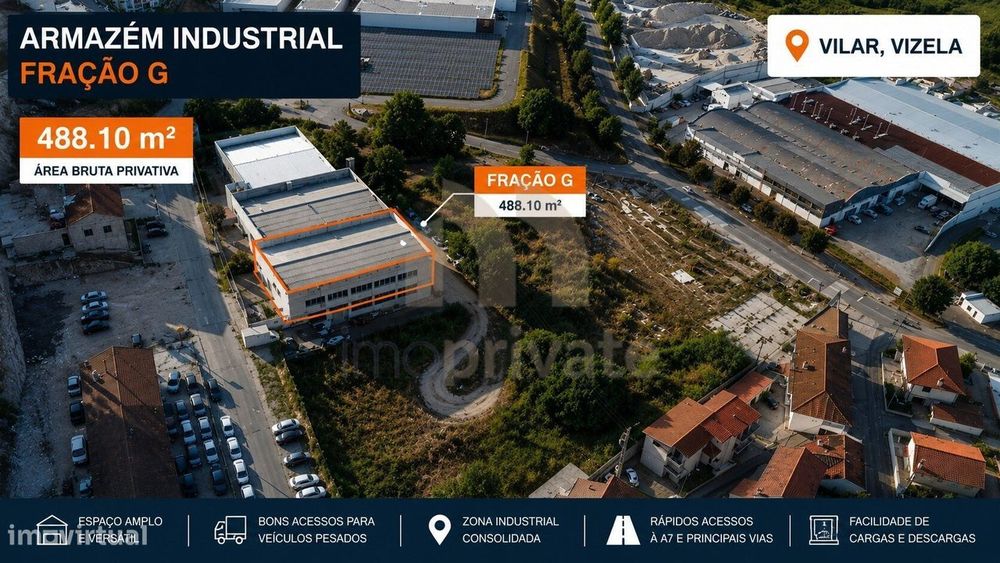 Armazém | 488 M² | Vilar, Vizela |