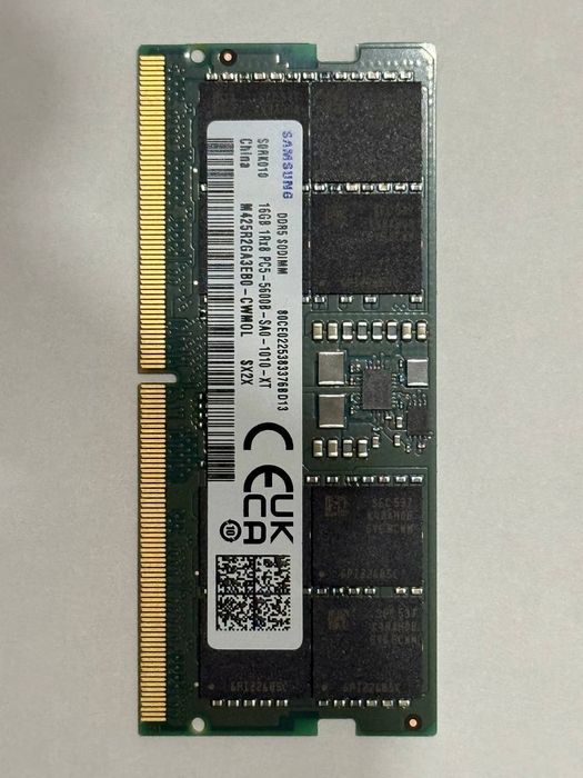 Продам новую оперативку для ноутбука SoDimm Samsung 16Gb DDR5-5600MHz