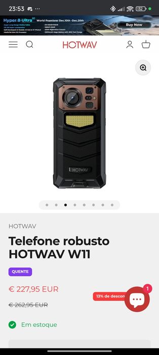 Telefone robusto HOTWAV W11