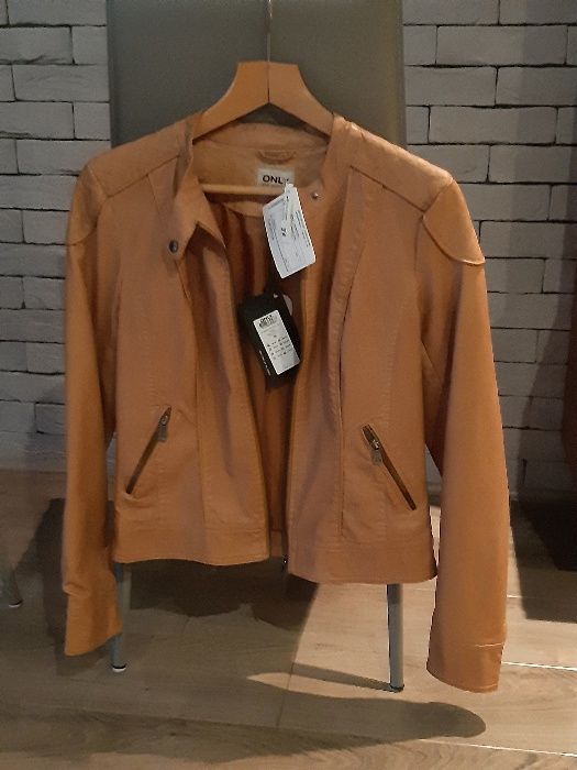 Kurtka jesienno/wiosenna Only- eko skóra, Robbery Biker- NOWA ! Rozm S