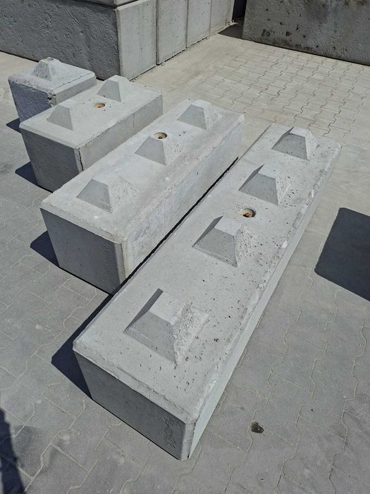 Bloki betonowe mur oporowy