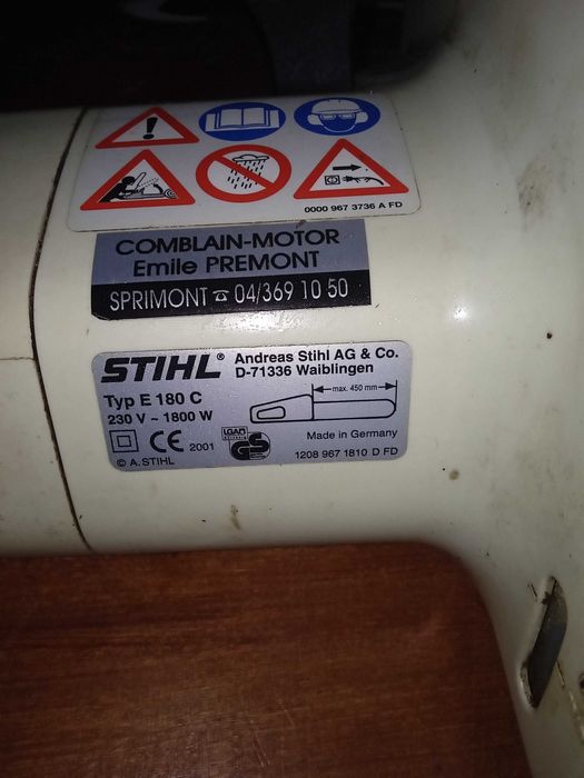 Motosserra  Stihl, modelo E 180C