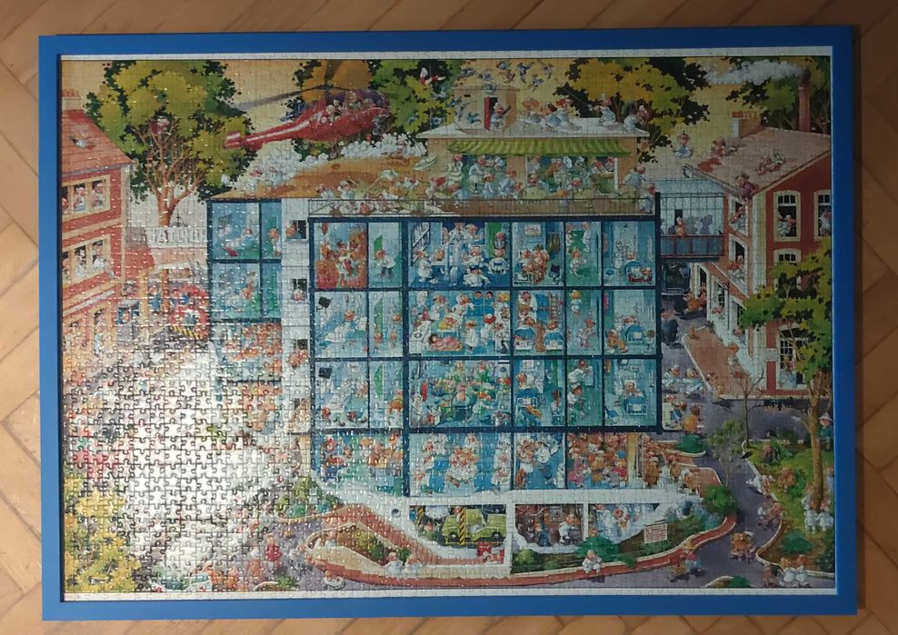 Puzzle w ramce. Szalony szpital 68 * 96 cm 2000el. Heye