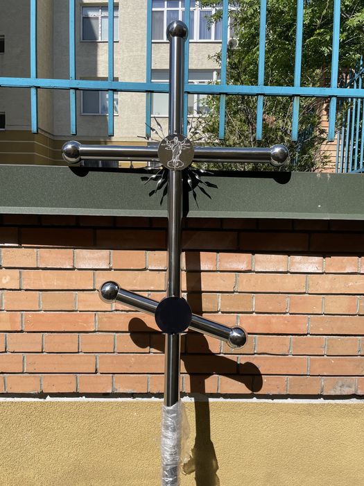 Хрест нержавійка , хрест на могилу з нержавійки