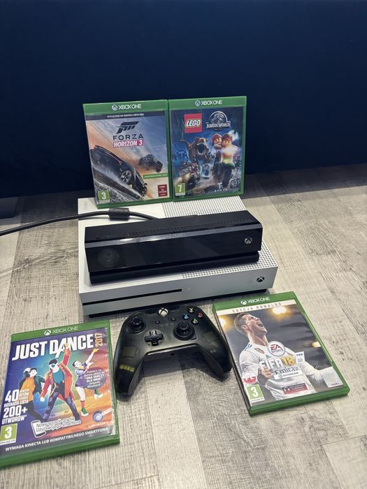 Xbox one s plus kinect jeden pad i gry
