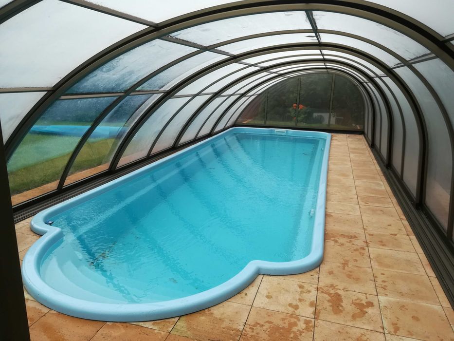 Basen Ogrodowy + FILTRACJA 7,10x3,10x1,55m Poliestrowy , Laminat