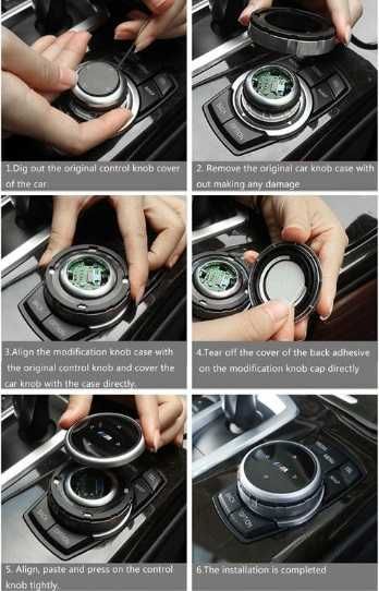 Capa BMW M manete auto | Botão idrive consola BMW M