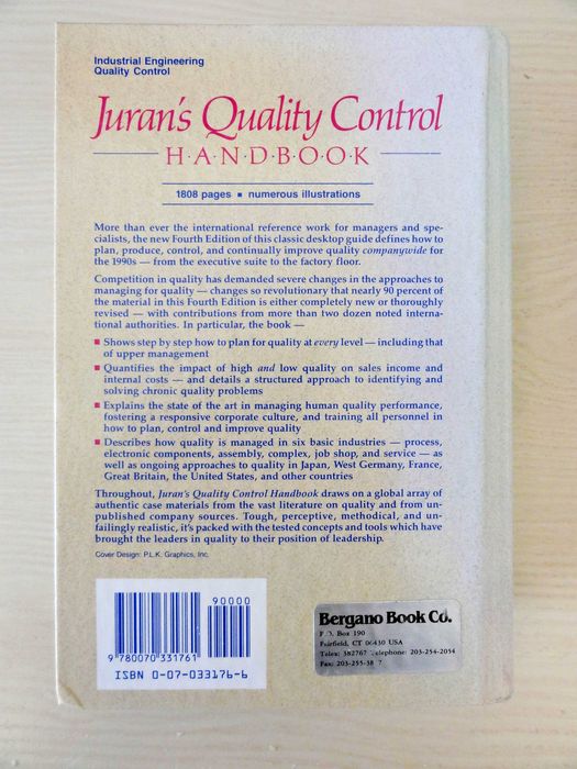 Juran Quality Control Handbook – Capa Dura – 1808 págs