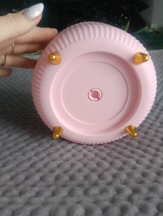 Organizer na pędzle kosmetyki pojemnik okrągły obrotowy na toaletkebiu