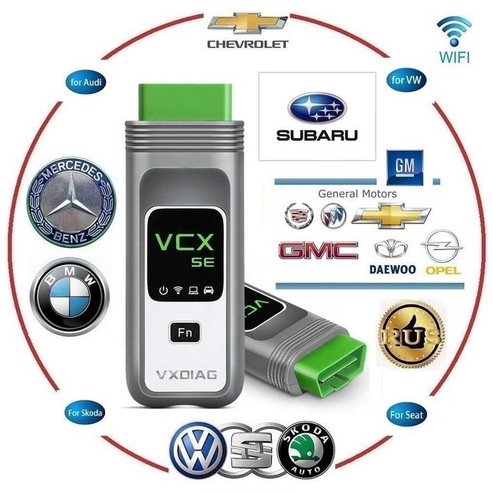 VXDIAG WIFI/USB для SUBARU/MERS/BMW и GM/Chevrolet/Opel VAG/Audi/Skoda/Seat и VAG/Renault OBD