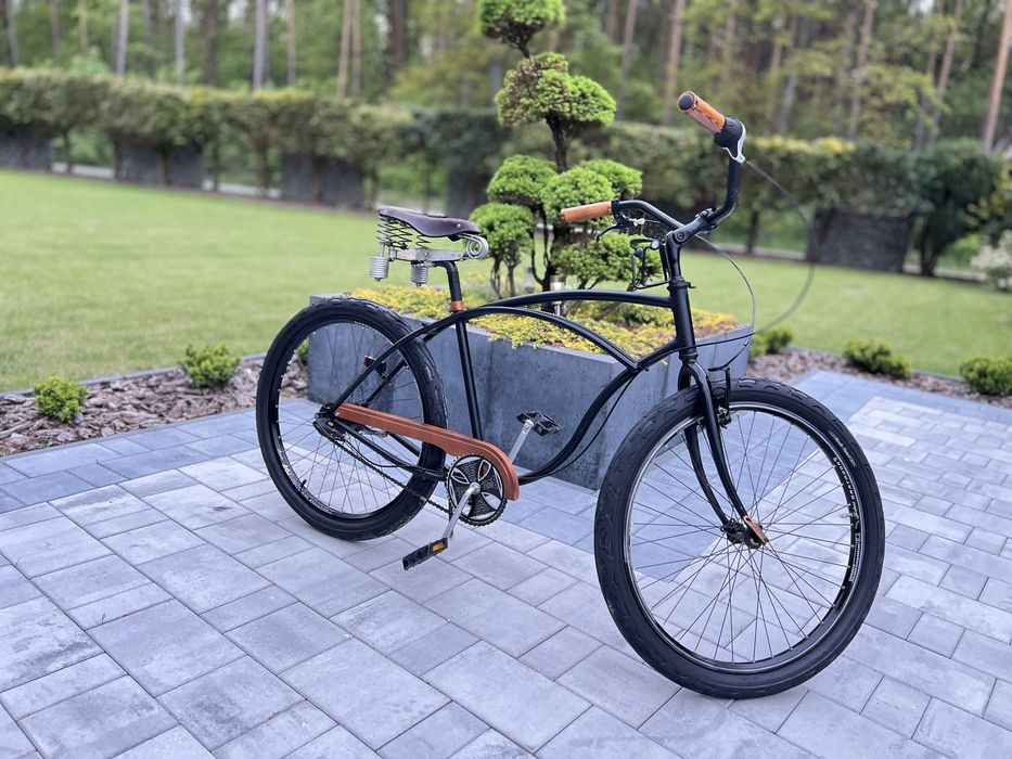 Rower cruiser custom 26 cali wyjątkowy  czarny mat