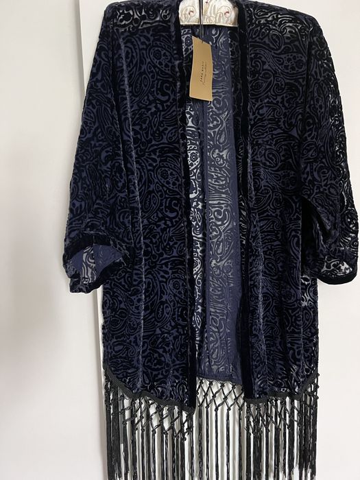 Narzutka granatowa Boho ZARA M nowa