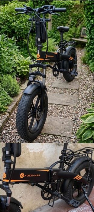 Bicicleta Elétrica Dobrável Fat Bike 20" – "Cross Your City" + Acessórios