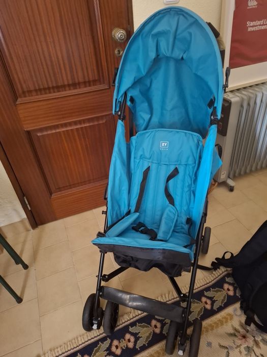 Carrinho de Bebé Bengala ZY Safe Road – Azul (Bom Estado)