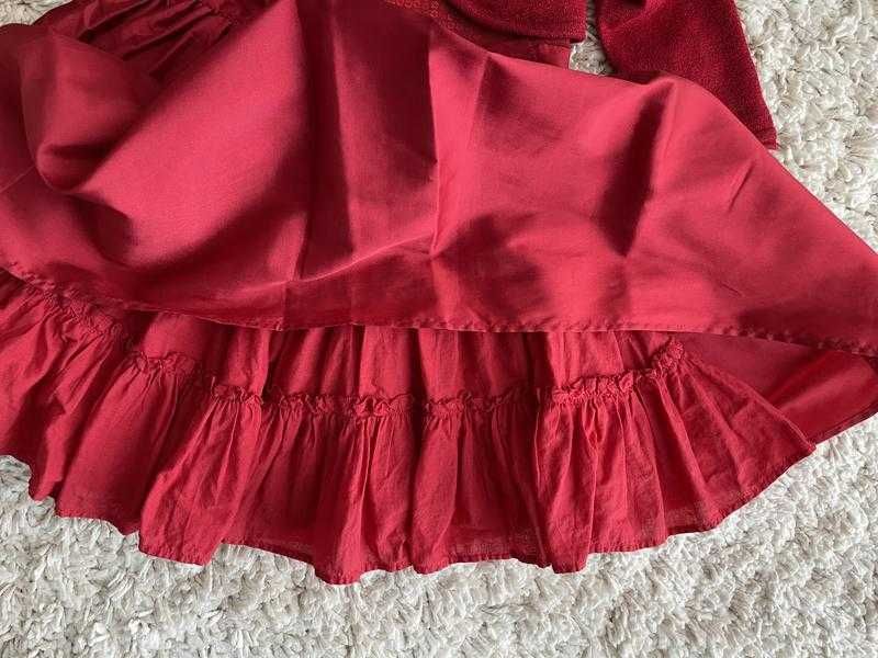 Святкова червона сукня Mothercare, з болеро на 9-12міс