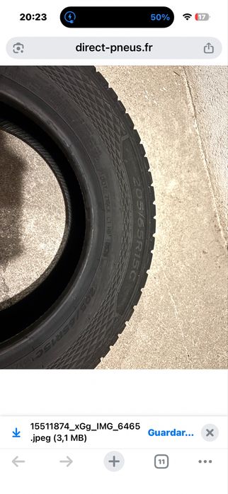 2 pneus novos Hankook Vantra Transit 205/65 R15C