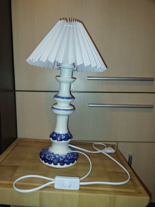 Lampka że świecznika fajans Włocławek E27