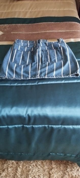 Saia de ganga com risca brancas