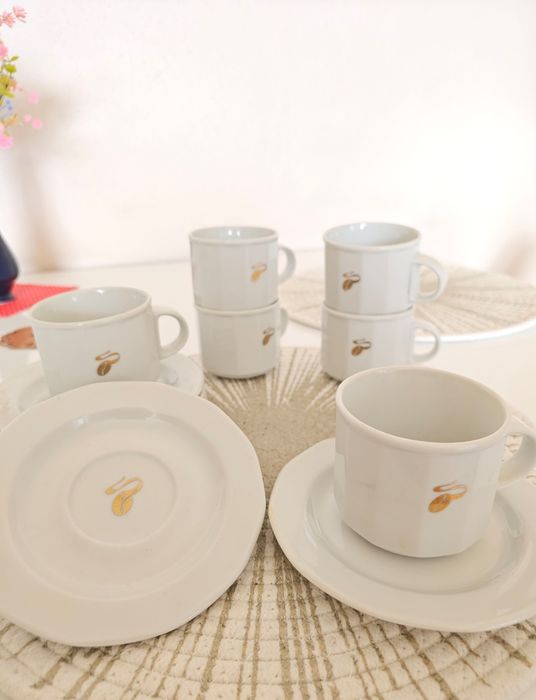 Kubeczki porcelanowe komplet kawowy tchibo
