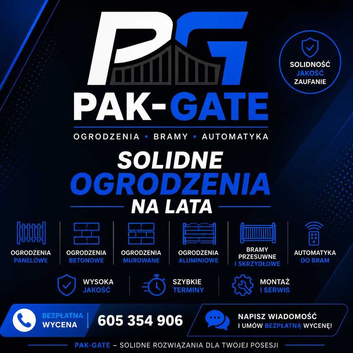 PAK-GATE - Ogrodzenia, bramy, automatyka