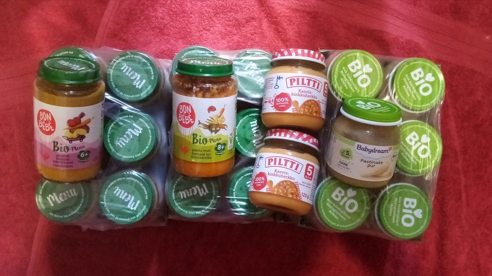 Пюре дитяче, овощні та мясні