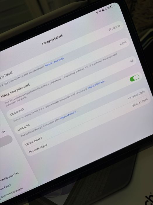 iPad Pro m4 11 cali 256 GBP + Pencil pro + combo touch + etui apple