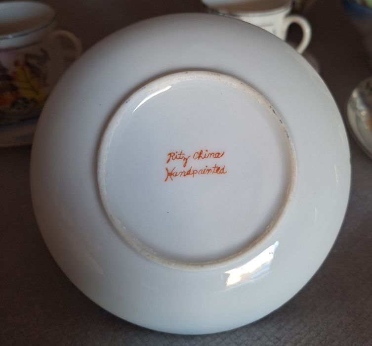 Servico café antique modelo Ritz China pintado a mão