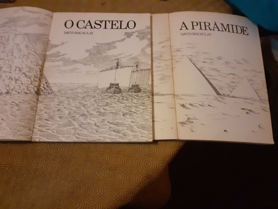 Conjunto 2 livros a Pirâmide e o Castelo - David Macaulay