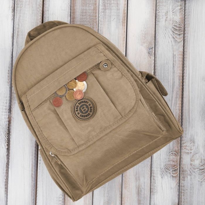 Modny plecaczek damski w kolorze jasnego brązu SP-10-LB