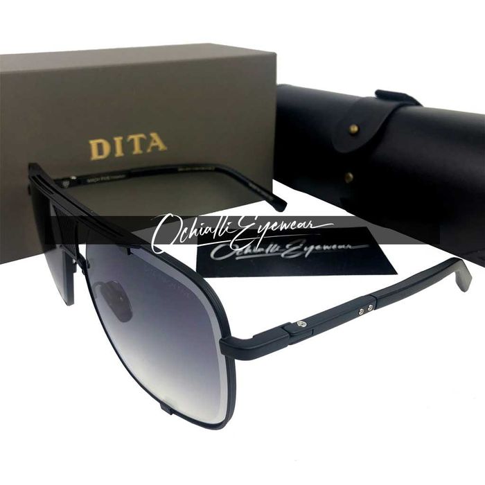 Okulary przeciwsłoneczne Dita MACH FIVE czarny mat z pudełkiem