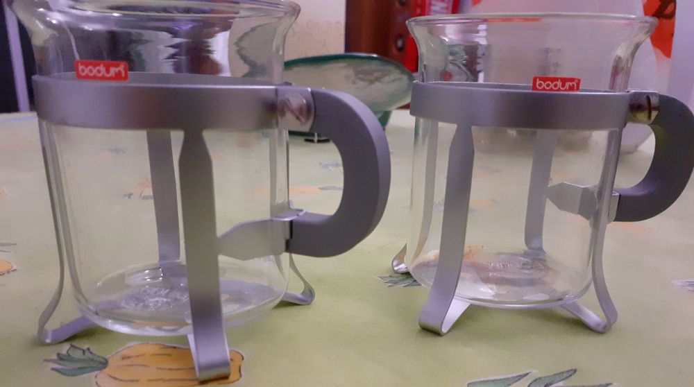 Cafeteira vidro de Chá Marca Bodum e Duas Chavanas vidro 100% Novo