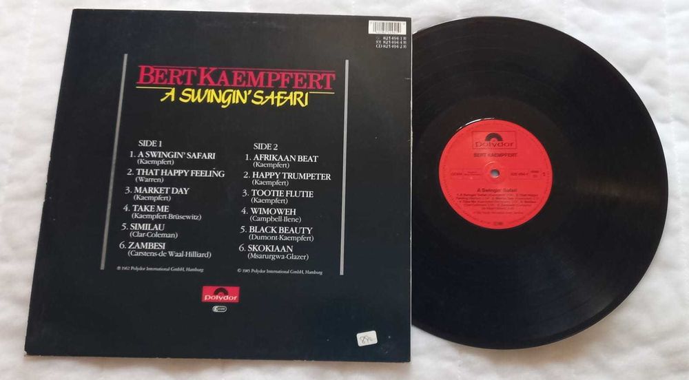Bert Kaempfert  - A Swingin Safari LP Raro