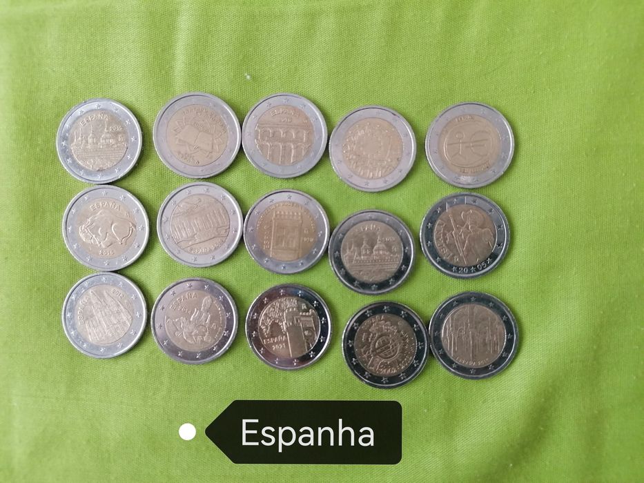Várias moedas 2€ comemorativas