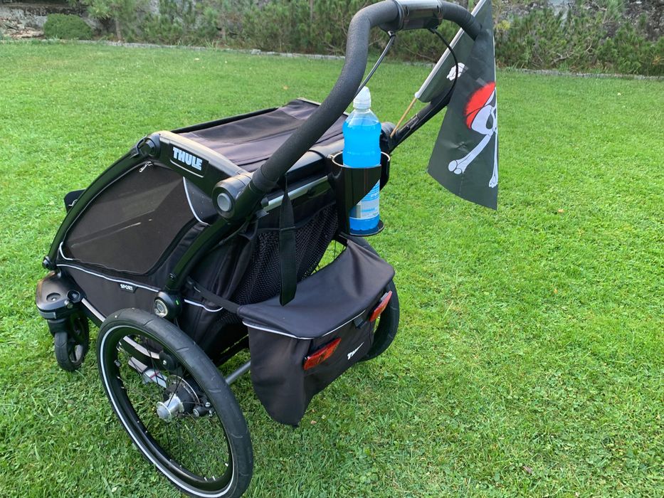 Uchwyt na kubek bidon XL do wózka THULE Urban Glide Chariot matowy