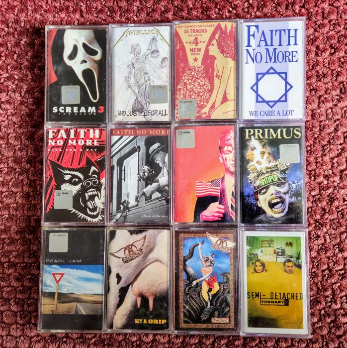 Kasety Audio MC Aerosmith, Metallica, SCREAM 3 OST, Jane's Addiction ,