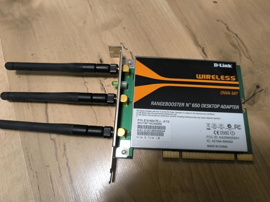 Karta WiFi PCI dłoni PWA547