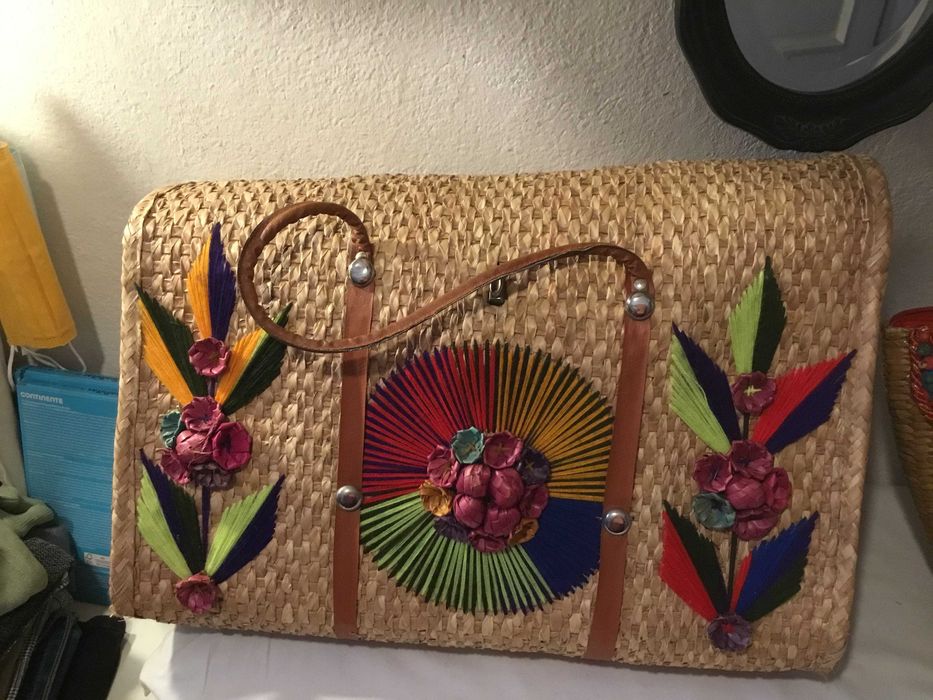 Bolsas em palha - compradas México - pouco uso