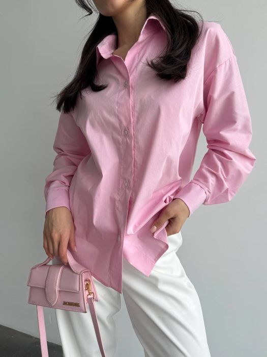 Біла сорочка оверсайз, класична сорочка, сорочка базова,  рубашка