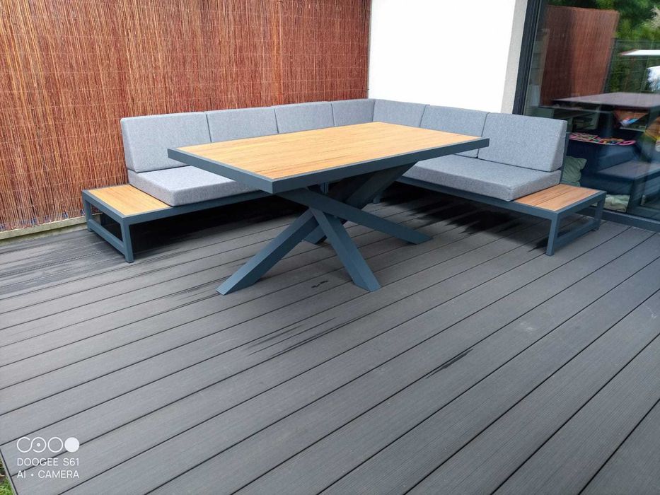 Narożnik na taras Meble modułowe ogrodowe  aluminium 100% produkt PL + wysyłka gratis