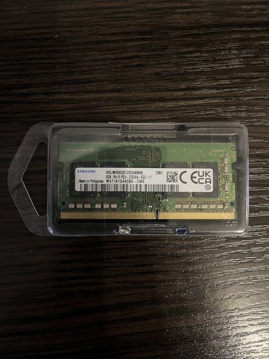 SODIMM DDR4 Samsung 8Gb 3200MHz, Нова