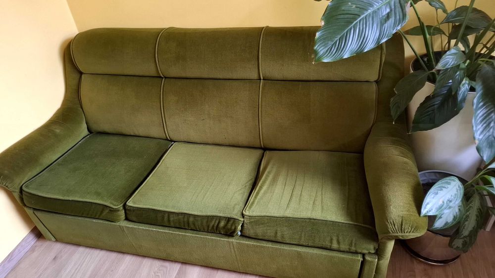 Kanapa z funkcja spania i dwa fotele. Kanapa 180 cm - rozkładana