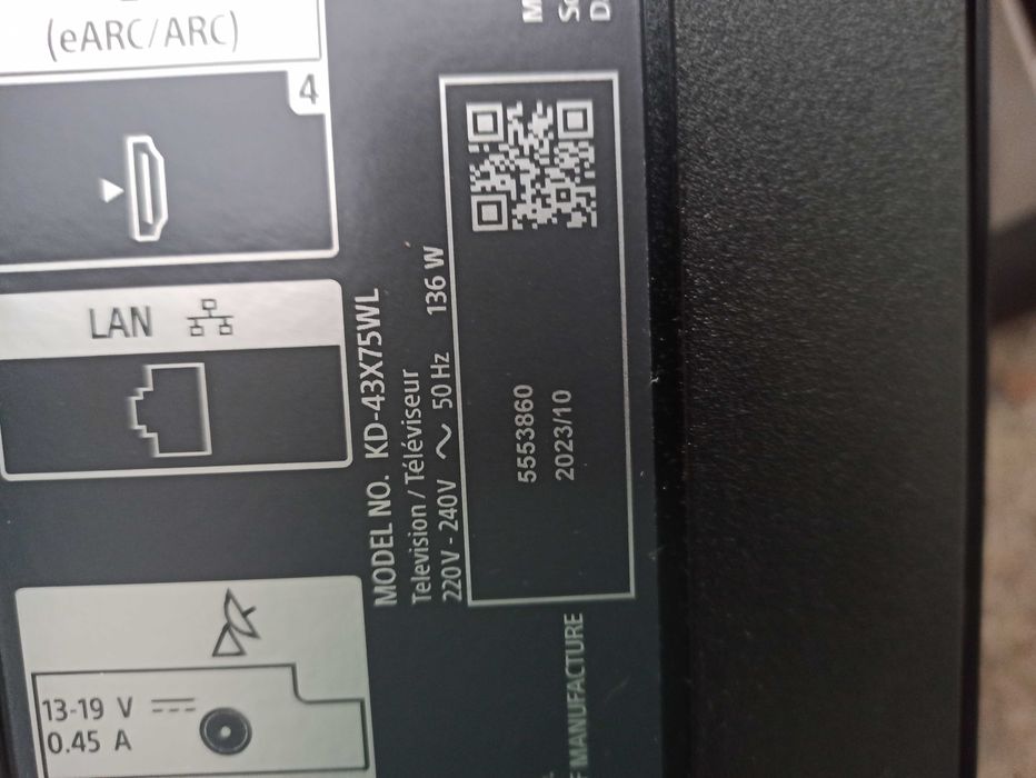 Telewizor smart tv Sony 43 cale uszkodzony